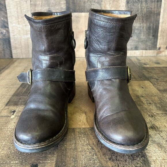 Fiorentini Baker Side Zip Ankle Brown Boots Womens EUR 35 US 5 - Picture 6 of 12